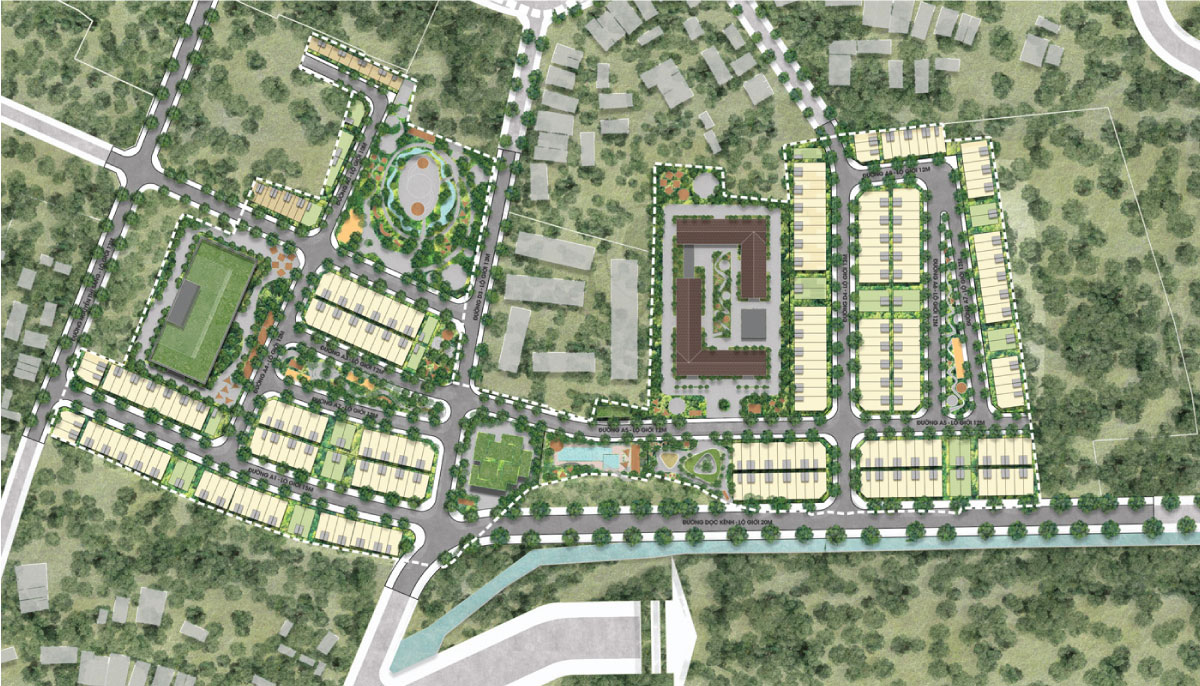 Mặt bằng tổng thể Happy One City